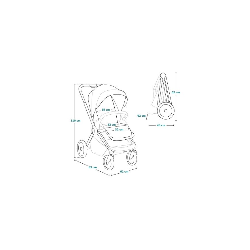 Lionelo - Passeggino sportivo MIKA PLUS Marrone ruggine