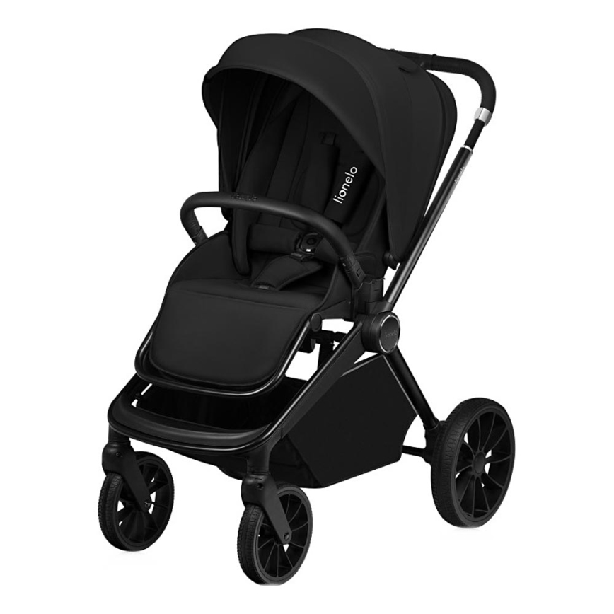 Lionelo - Passeggino sportivo MIKA PLUS Nero Onice