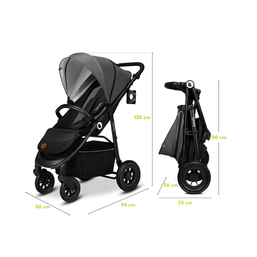 Lionelo - Passeggino sportivo NATT Grey Stone