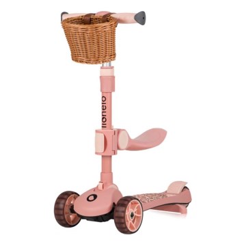 Lionelo - Per bambini scooter 2in1 FRANKY rosa