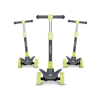 Lionelo - Per bambini scooter TIMMY verde/grigio