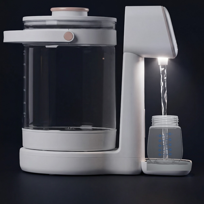 Lionelo - Preparatore di latte per neonati BABYPRESTO 2.0 1200W/230V Bianco