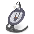 Lionelo - RALF Baby Sdraietta con Melody, 4xAA, Grey/White + Remote Control