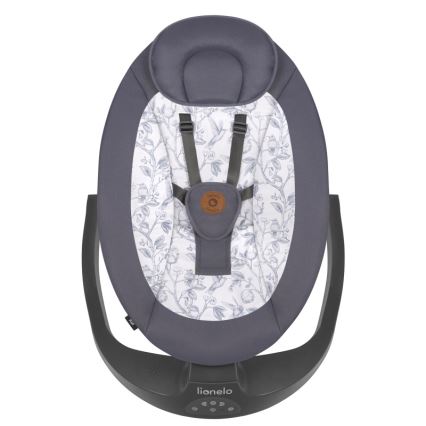 Lionelo - RALF Baby Sdraietta con Melody, 4xAA, Grey/White + Remote Control