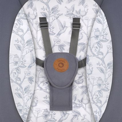 Lionelo - RALF Baby Sdraietta con Melody, 4xAA, Grey/White + Remote Control
