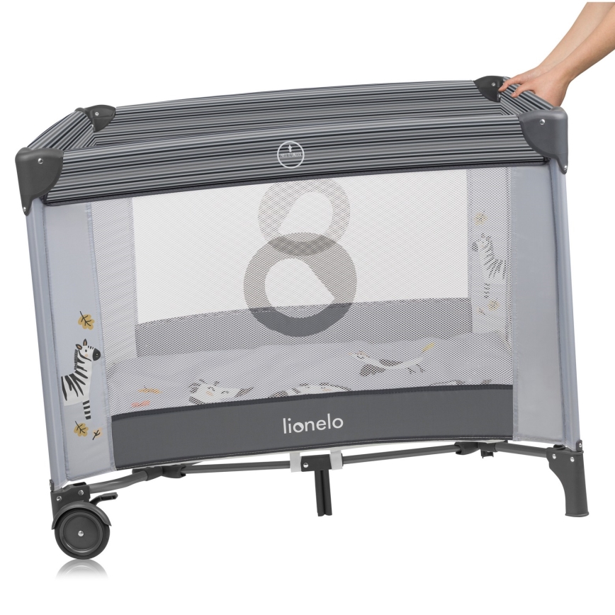 Lionelo - Recinto gioco BONNIE Grey Stone