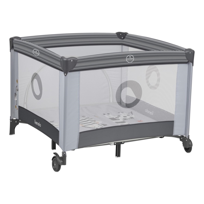 Lionelo - Recinto gioco BONNIE Grigio Pietra