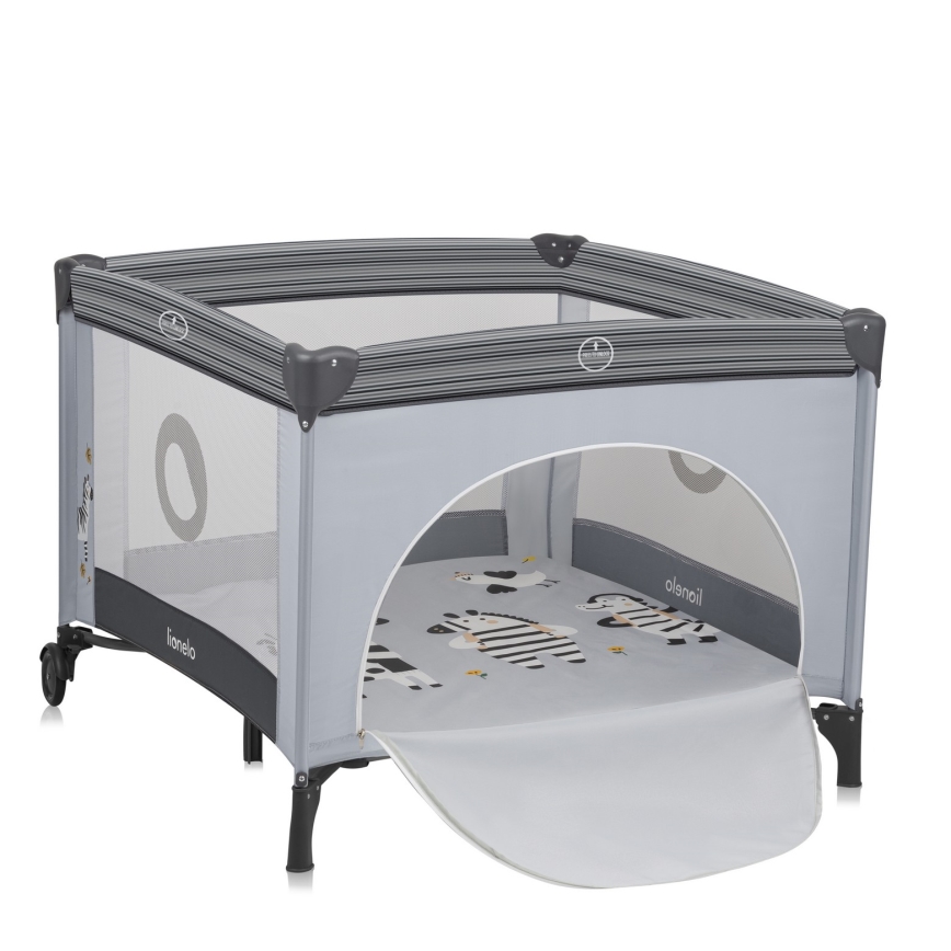 Lionelo - Recinto gioco BONNIE Grigio Pietra