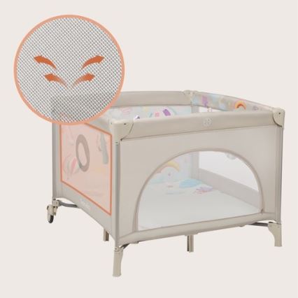 Lionelo - Recinto gioco MILLE PLUS Grigio Beige