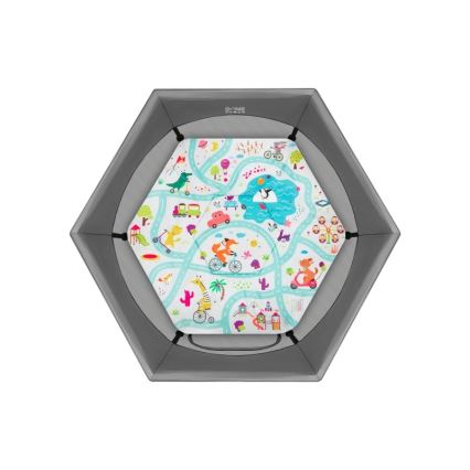 Lionelo - Recinto gioco ROEL PLUS Grigio Multicolore