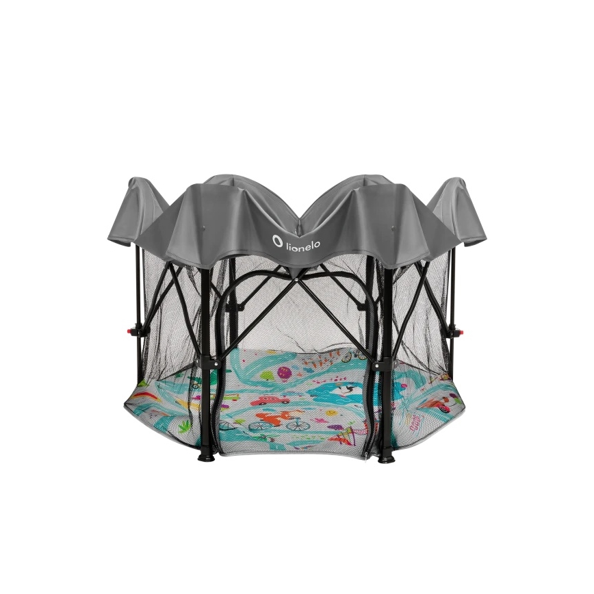 Lionelo - Recinto gioco ROEL PLUS Grigio Multicolore