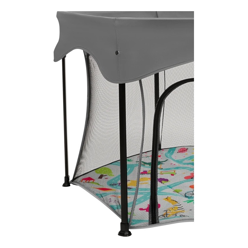 Lionelo - Recinto gioco ROEL PLUS Grigio Multicolore