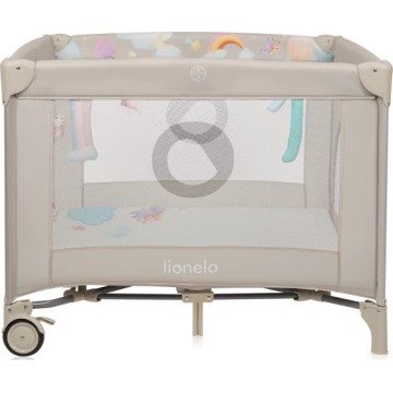 Lionelo - Recinto per bambini MILLE PLUS Grigio/Beige