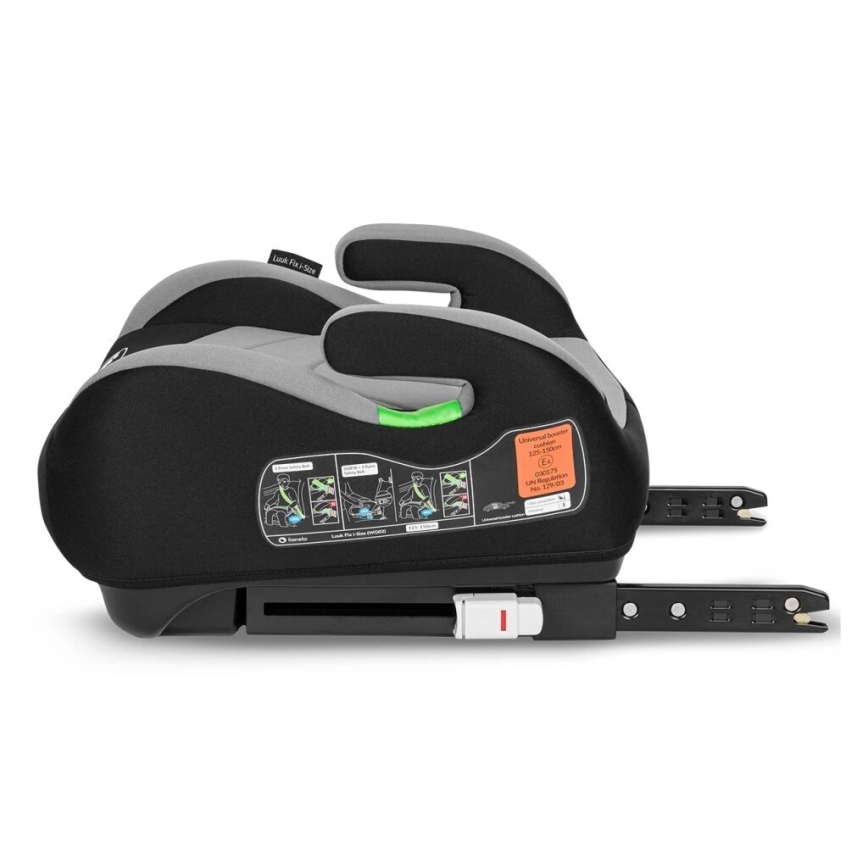 Lionelo - Rialzo auto LUUK FIX i-Size 125-150 cm nero/grigio