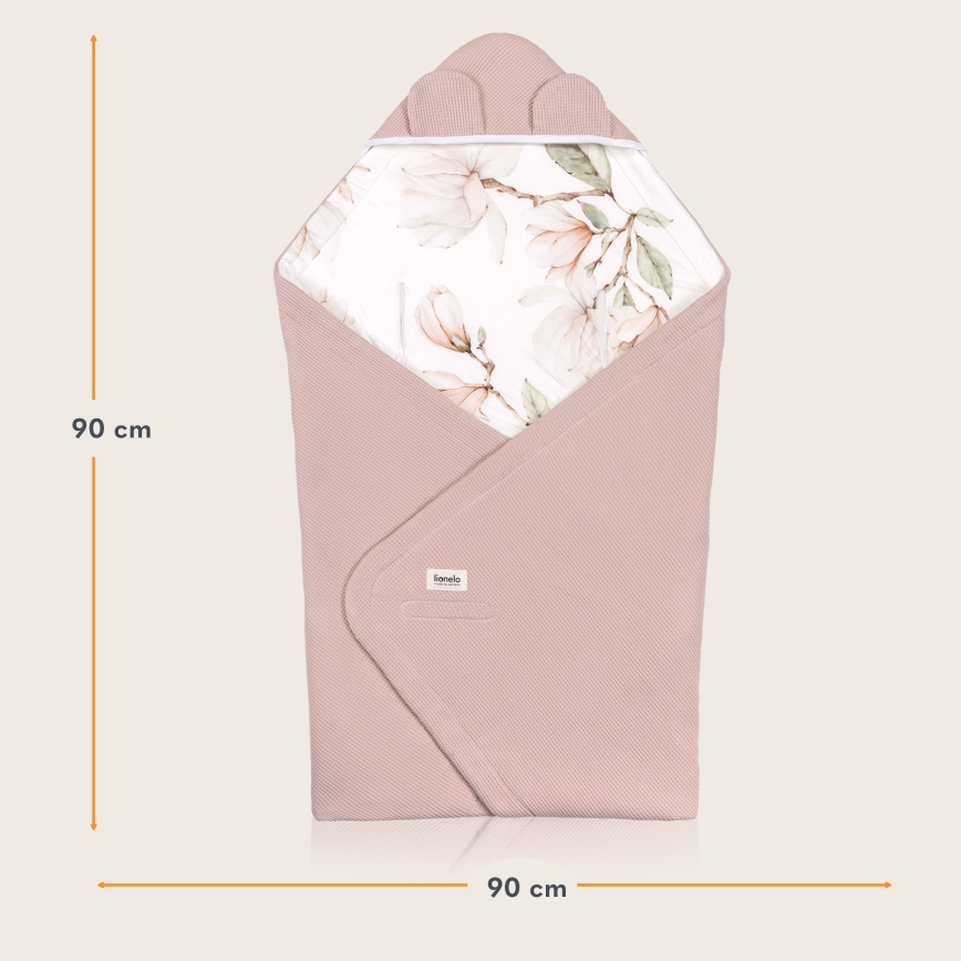 Lionelo - Sacco avvolgente per seggiolino auto TRAVEL SWADDLE 90x90 cm Beige Magnolia