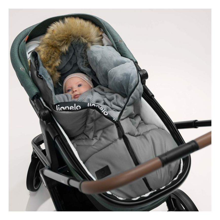 Lionelo - Sacco nanna per bambini FRODE Grey Dove