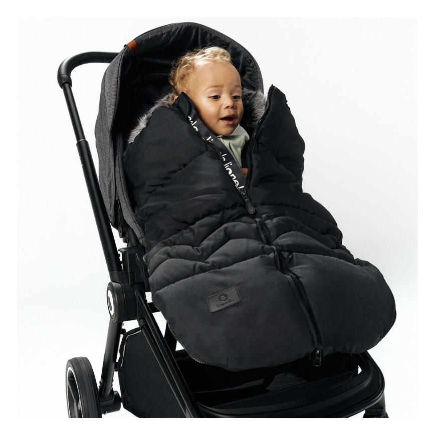 Lionelo - Sacco termico per bambini FRODE Black Carbon