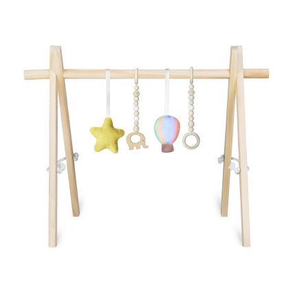 Lionelo - Sbarra ginnica in legno per bambini ANIS