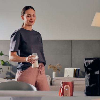 Lionelo - Scalda biberon ricaricabile THERMUP GO EVO 18W/5V rosa