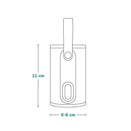 Lionelo - Scaldabiberon ricaricabile THERMUP GO 18W/5V Grigio Argento