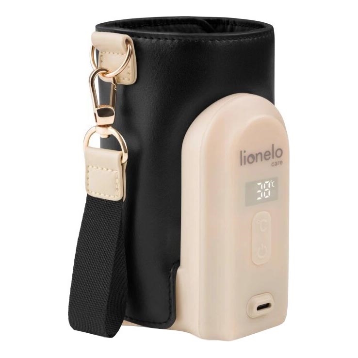 Lionelo - Scaldabiberon ricaricabile THERMUP GO EVO 18W/5V nero/beige