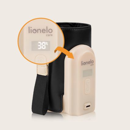 Lionelo - Scaldabiberon ricaricabile THERMUP GO EVO 18W/5V nero/beige