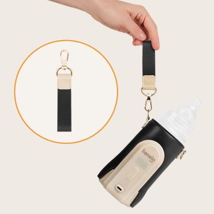 Lionelo - Scaldabiberon ricaricabile THERMUP GO EVO 18W/5V nero/beige