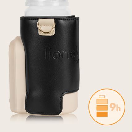 Lionelo - Scaldabiberon ricaricabile THERMUP GO EVO 18W/5V nero/beige