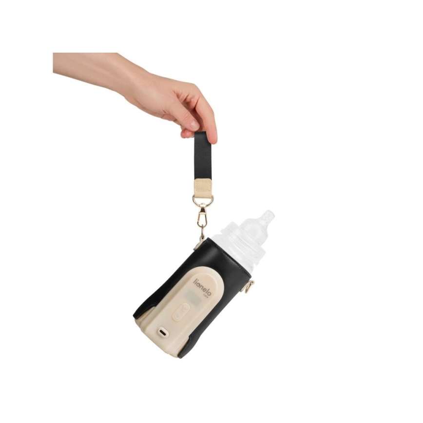 Lionelo - Scaldabiberon ricaricabile THERMUP GO EVO 18W/5V nero/beige