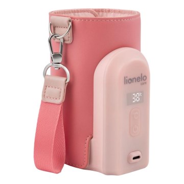 Lionelo - Scaldabiberon ricaricabile THERMUP GO EVO 18W/5V rosa