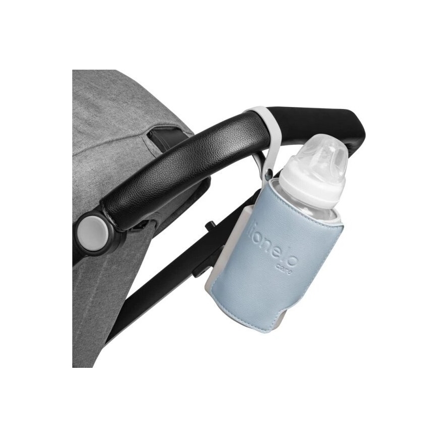 Lionelo - Scaldabiberon ricaricabile THERMUP GO PLUS 10W/5V blu/grigio