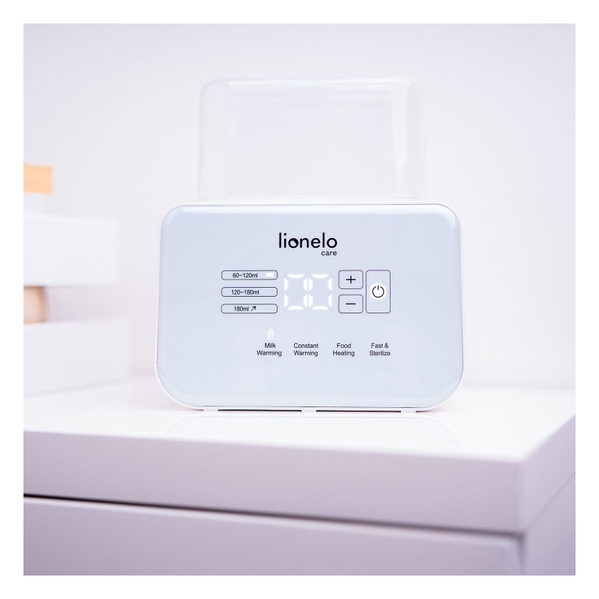 Lionelo - Scaldabiberon THERMUP DOUBLE 250W/230V bianco