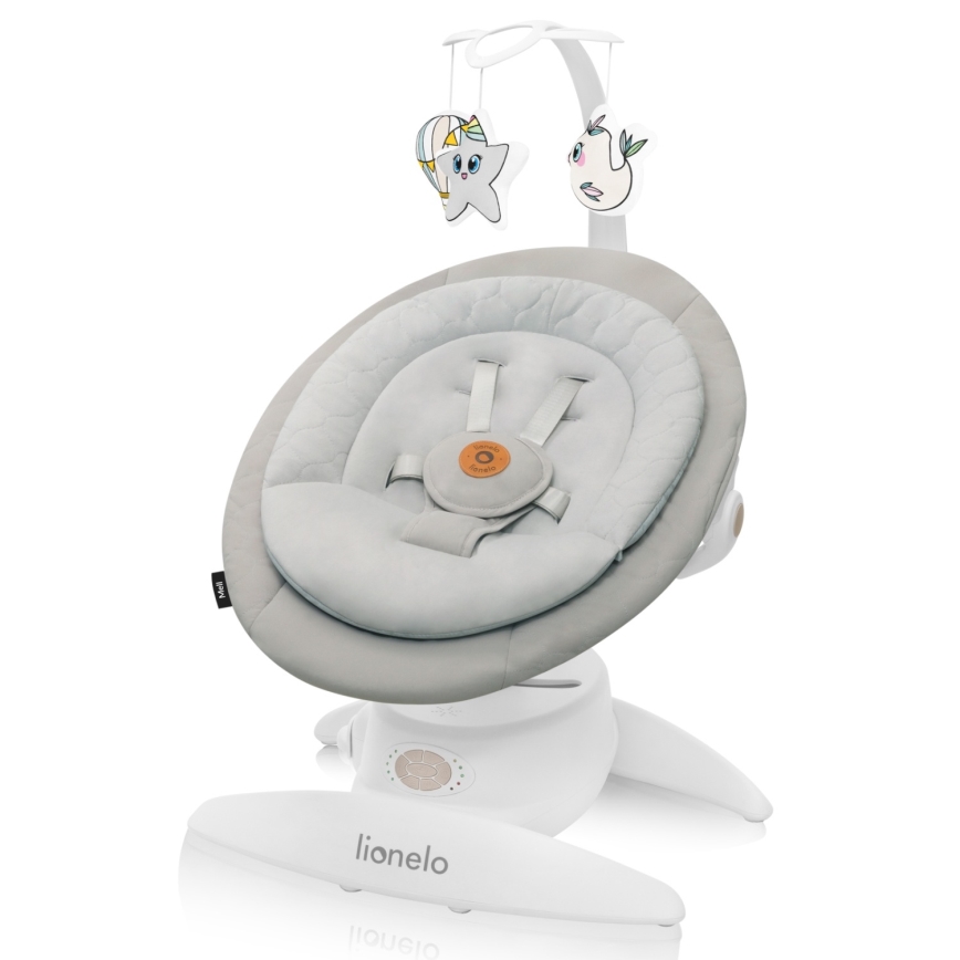 Lionelo - Sdraietta MELL con melodia Beige Sand 4xAA + Telecomando