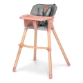 Lionelo - Sedia da pranzo per bambini 2 in 1 KOEN Pink Rose