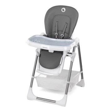 Lionelo - Sedia da pranzo per bambini LINN PLUS bianco/grigio