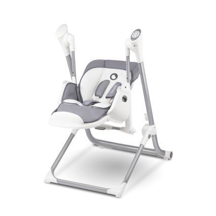 Lionelo - Sedia da pranzo per bambini NILES Grigio 4xAA