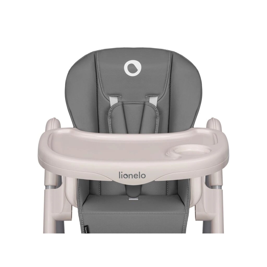 Lionelo - Sedia da pranzo per bambini ZANNA grigio