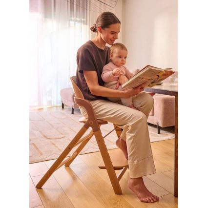 Lionelo - Seggiolina da pranzo 3 in 1 per bambini MEGAN Grey Wood