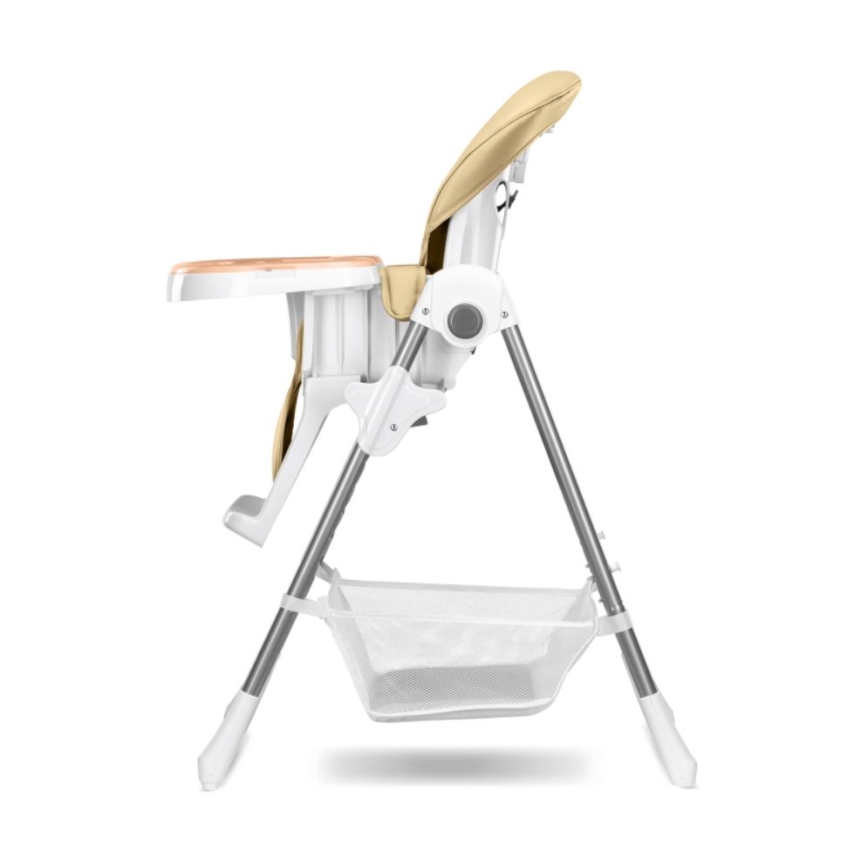 Lionelo - Seggiolina da pranzo per bambini LINN PLUS bianco/beige