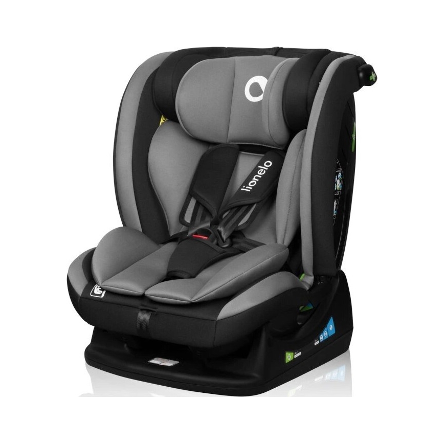 Lionelo - Seggiolino auto AART i-Dimensioni 40-150 cm nero/grigio
