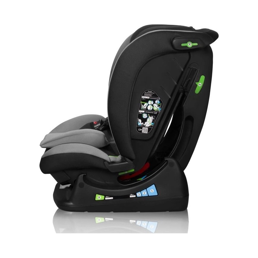 Lionelo - Seggiolino auto AART i-Dimensioni 40-150 cm nero/grigio