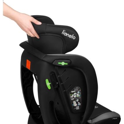 Lionelo - Seggiolino auto AART i-Dimensioni 40-150 cm nero/grigio