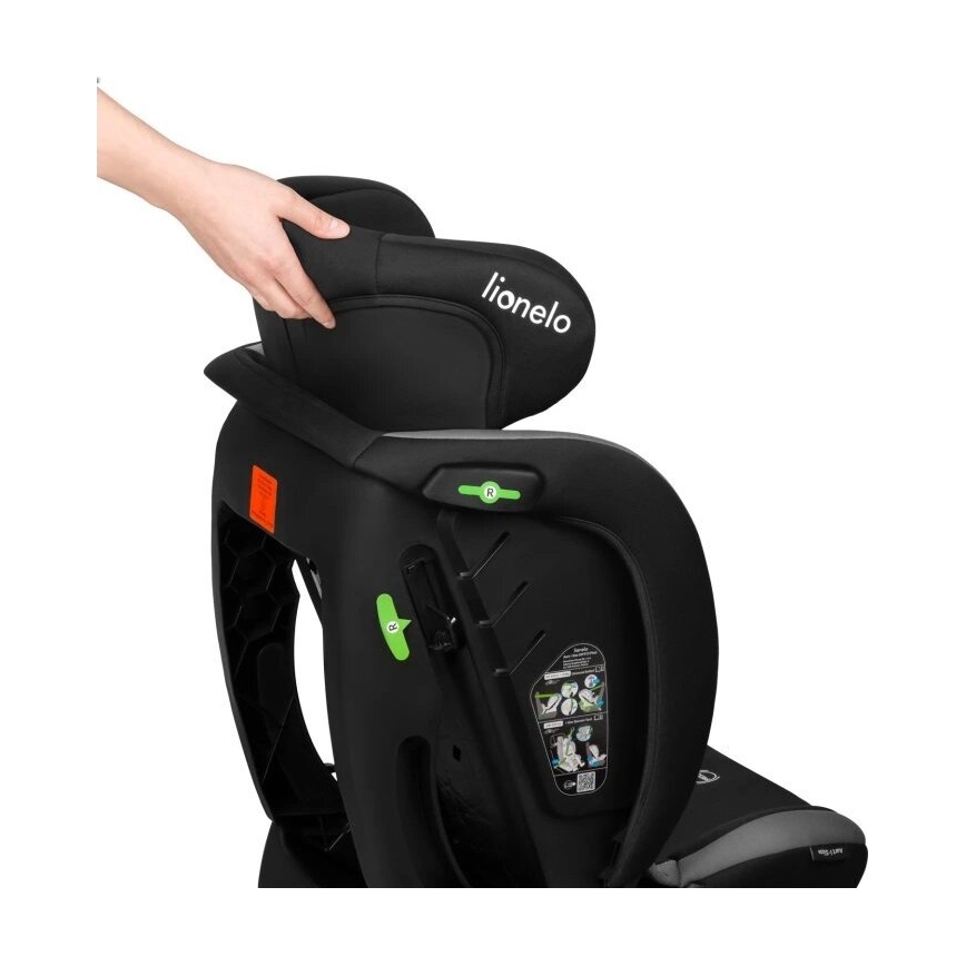 Lionelo - Seggiolino auto AART i-Dimensioni 40-150 cm nero/grigio