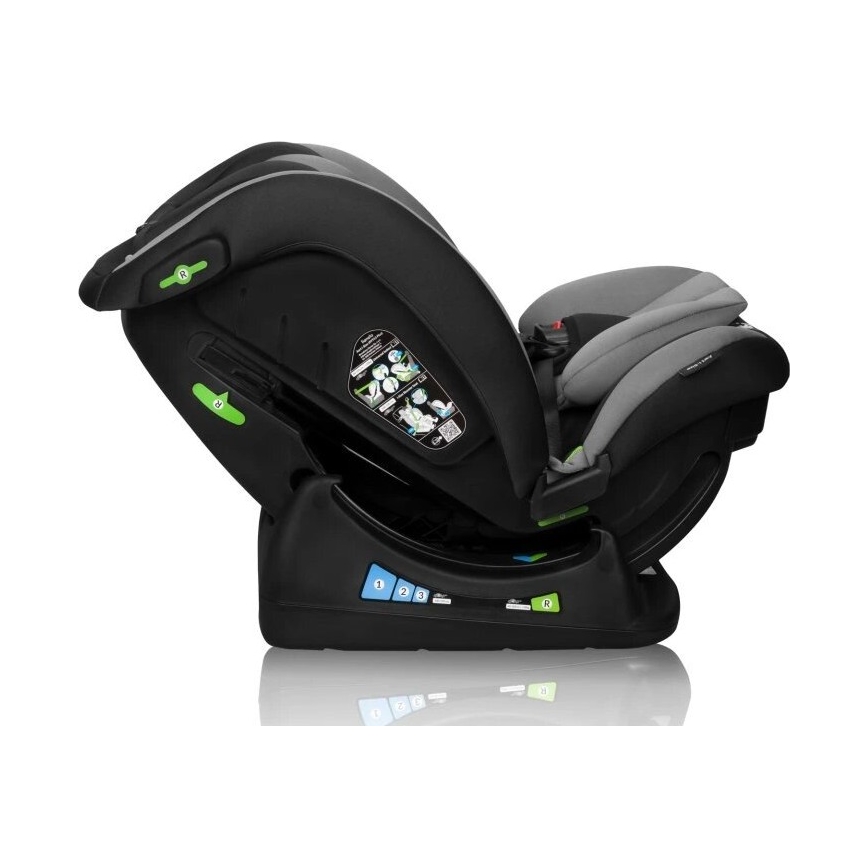 Lionelo - Seggiolino auto AART i-Dimensioni 40-150 cm nero/grigio