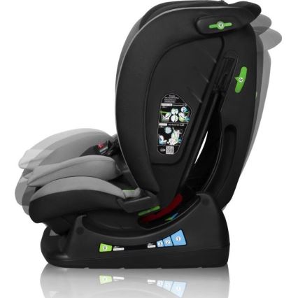 Lionelo - Seggiolino auto AART i-Dimensioni 40-150 cm nero/grigio