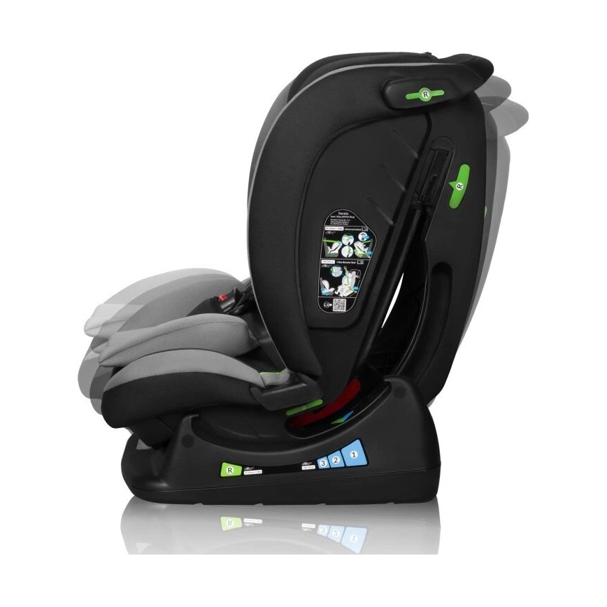 Lionelo - Seggiolino auto AART i-Dimensioni 40-150 cm nero/grigio