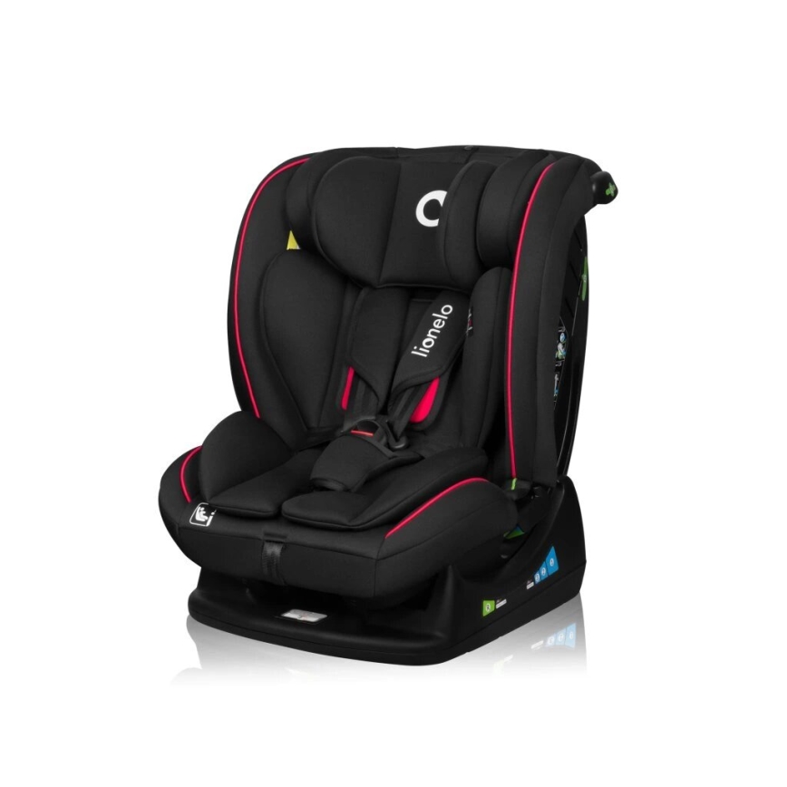 Lionelo - Seggiolino auto AART i-Dimensioni 40-150 cm nero/rosso