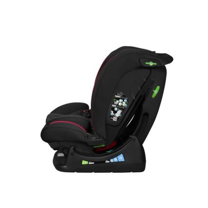 Lionelo - Seggiolino auto AART i-Dimensioni 40-150 cm nero/rosso