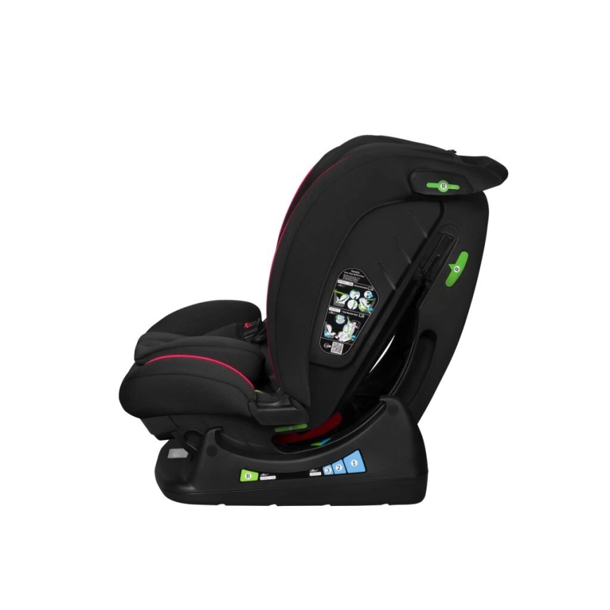 Lionelo - Seggiolino auto AART i-Dimensioni 40-150 cm nero/rosso