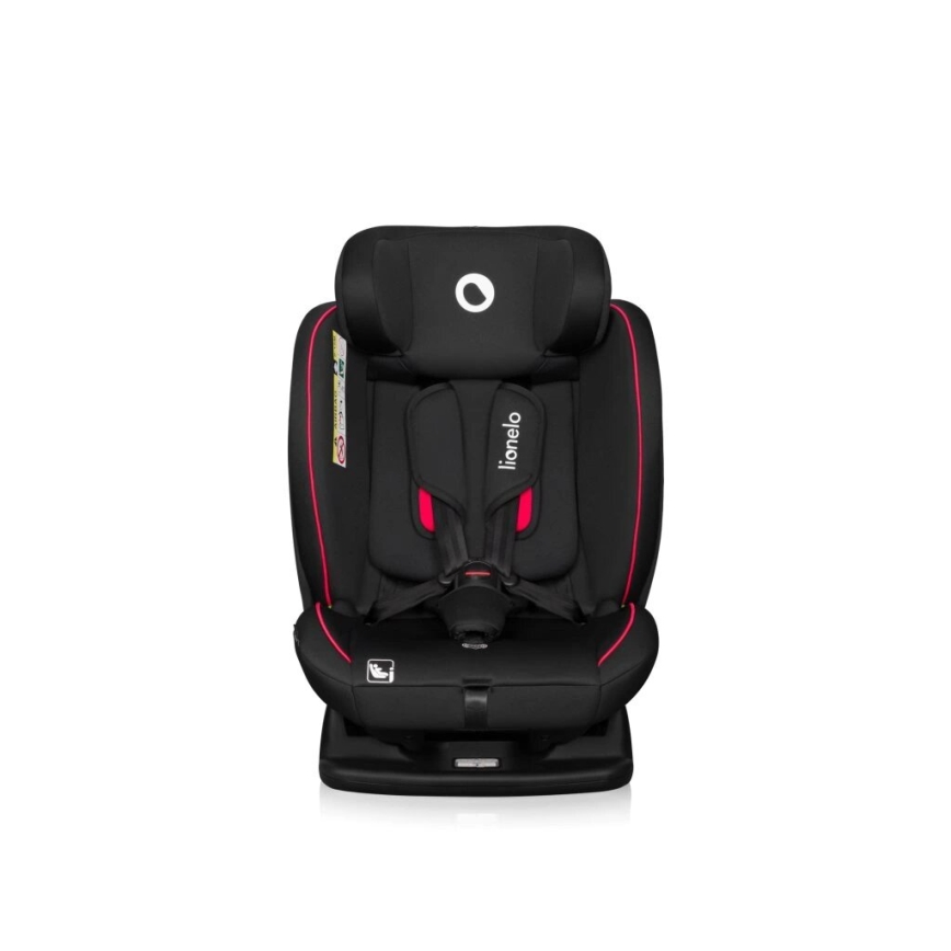 Lionelo - Seggiolino auto AART i-Dimensioni 40-150 cm nero/rosso